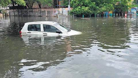 Climate activists pointed out that having built our homes inside lakes and irrigation tanks, we will be forced to watch it ‘fill up’ and not flood during every weather episode (Photo | R Satish Babu)