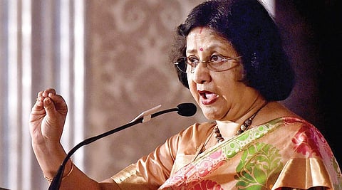 Former State Bank of India Chairman Arundhati Bhattacharya (File photo | EPS)