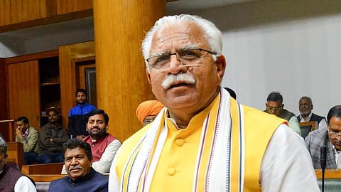 Haryana CM Manohar Lal Khattar