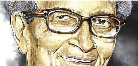 Amartya Sen (Express Illustration: Amit Bandre)