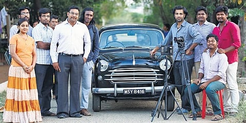 The sets of 'Pothanur Thabal Nilayam'. (Photo| Cinema Express)