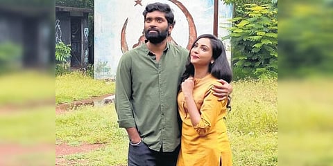 Vetri (L) and Smruthi Venkat on the sets of 'Vanam'. (Photo| EPS)