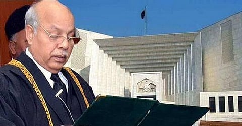 Pakistan Chief Justice Gulzar Ahmed (Photo| ANI)