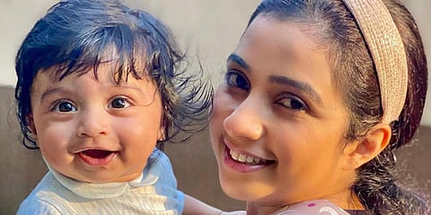 Shreya Ghoshal with her baby boy Devyaan (Photo| Instagram)