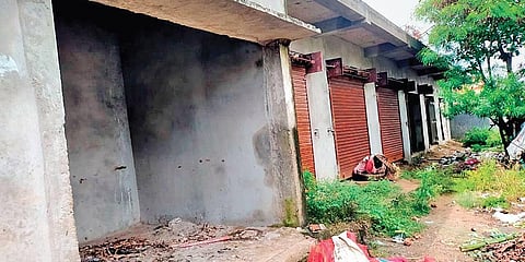 The panchayat complex building in Kukudakhandi tehsil. (Photo| EPS)