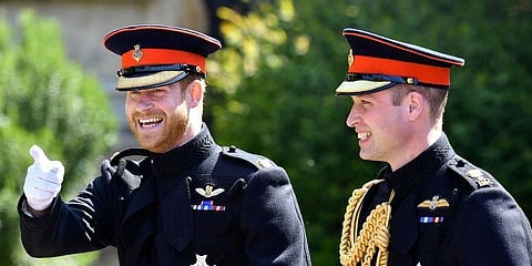 Britain's Prince Harry and Prince William, the Duke of Cambridge. (Photo | AP)