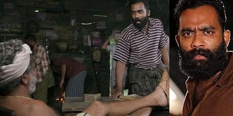 Sajin Gopu in stills from 'Churuli' (L) and 'Jan-e-Man'. (Photo| Cinema Express)