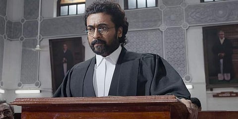 Suriya in a still from 'Jai Bhim'. (Photo| Cinema Express)