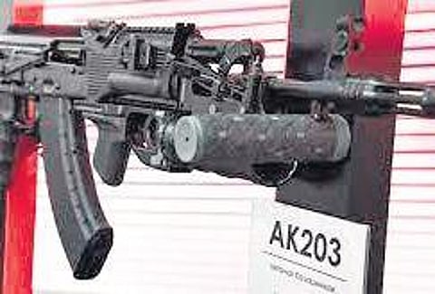 AK 203 rifles