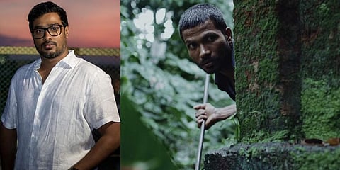 Director Nishanth Kalidindi (L) and a still from 'Kadaseela Biriyani'. (Photo| Cinema Express)