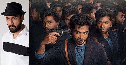 Photographer 'Storyteller' Sudarshan (L) and a poster of 'Maanadu'. (Photo| Cinema Express)