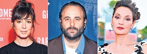 Nora Hamzawi, Vincent Macaigne and Jeanne Balibar