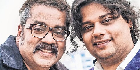 Singer Hariharan (left) with his son Akshay