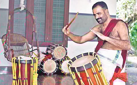 Karunagapally MLA’s tryst with thayambaka