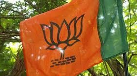 The BJP flag used for representational purposes only
