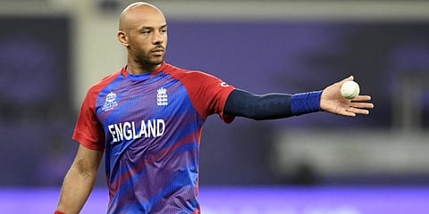 England's Tymal Mills prepares to bowl during the ICC men’s Twenty20 World Cup. (Photo | AFP)