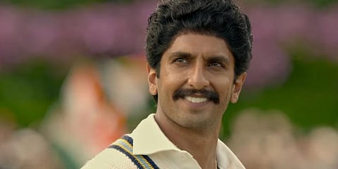 Ranveer Singh as Kapil Dev in '83' (Photo | YouTube screengrab)