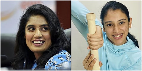 India batters Mithali Raj (L) and Smriti Mandhana. (File photo| PTI and Instagram)