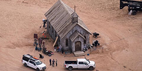 FILE - This aerial photo shows the Bonanza Creek Ranch in Santa Fe, N.M., on Saturday, Oct. 23, 2021. (Photo | AP)