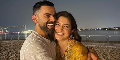 Bollywood actress Anushka Sharma with her husband and star cricketer Virat Kohli (Photo | Anushka Sharma Instagram)