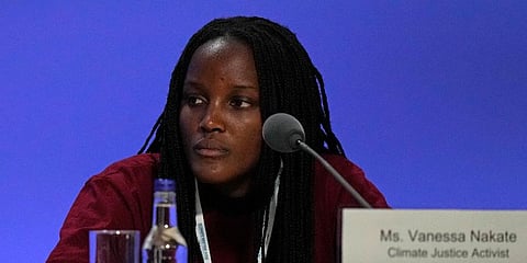Climate activist Vanessa Nakate attends a meeting at the COP26 UN Climate Summit in Glasgow. (Photo | AP)