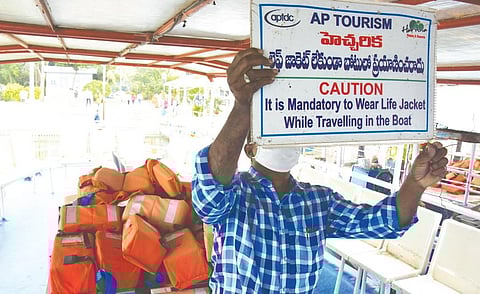 Preparations in place to resume boat services at Berm Park | P Ravindra Babu