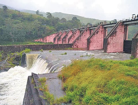 Water being released from Mullaperiyar dam. (File photo| EPS)
