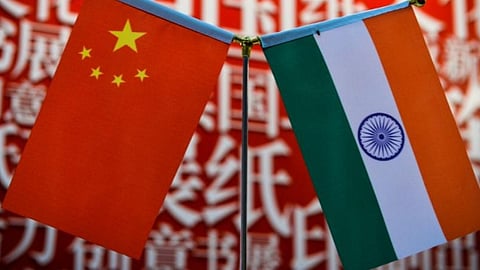 China and India flags used for representation.