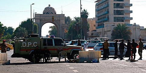 Iraqi Security forces close the heavily fortified Green Zone as they tightened security measures hours after the assassination attempt on the Prime Minister in Baghdad. (Photo | AP)
