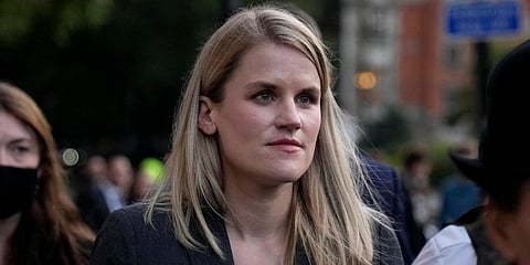 Facebook whistleblower Frances Haugen (Photo | AP)