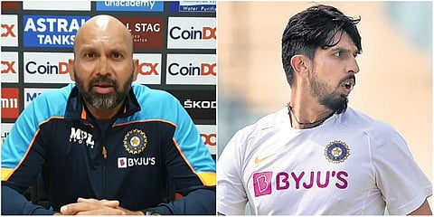 India bowling coach Paras Mhambrey (L) and pacer Ishant Sharma. (Photo| PTI and BCCI)