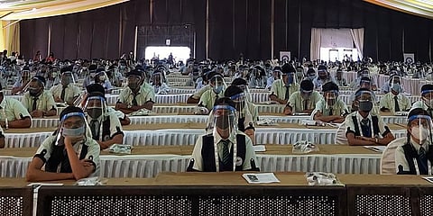 550 students create Guinness World Record (GWR) for assembling Gaganyaan's functional rocket model at one place.