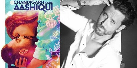 Chandigarh Kare Aashiqui Poster (L), Hrithik Roshan (R) (Photo | Twitter)