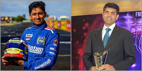 Indian racers Chirag Ghorpade (L) and Arjun Balu (Photo| Facebook)