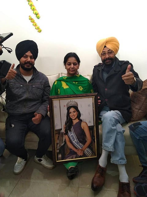 Family of Harnaaz Sandhu who was crowned Miss Universe elated back home