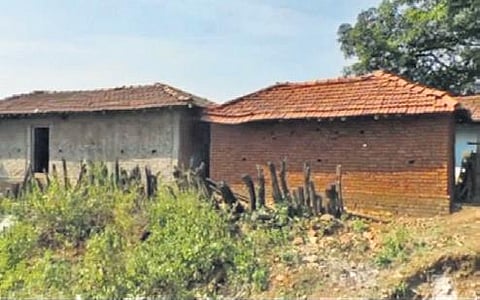 Tribals get houses with MUD walls in PM scheme