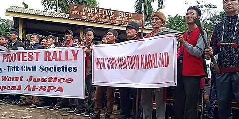 A rally against AFSPA in Mon district of Nagaland (File Photo | EPS)