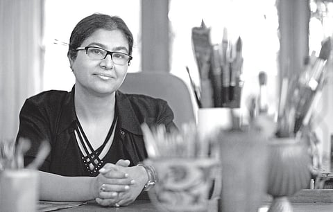 Artist Jayasri Burman.