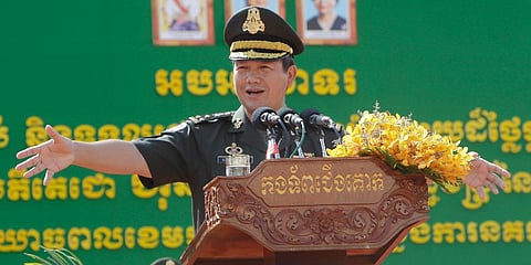 Son of Cambodian PM Hun Sen, Lt. Gen. Hun Manet (Photo | AP)