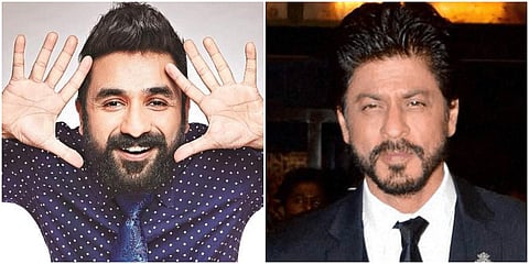 Comedian Vir Das (L) and Bollywood superstar Shah Rukh Khan. (File photo| PTI and EPS)