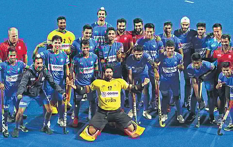 India withstood a barrage of attacks from Belgium team to win the quarterfinal 1-0 in Bhubaneswar on Wednesday | IRFANA