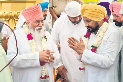Punjab CM Channi recently visited a Dera head during poll campaign