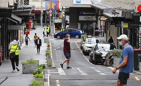 People walk through central Auckland, New Zealand. (File Photo | AP)