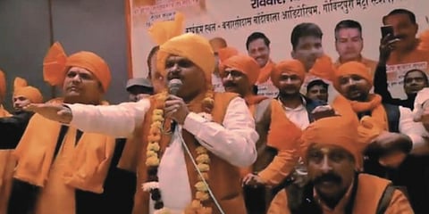 Several seers made inflammatory speeches at the Dharma Sansad, held from December 17 to 19. (Photo | YouTube Screengrab)