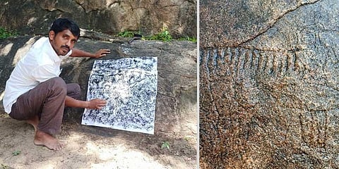 3,000-year-old rock, cave art found in Madurai