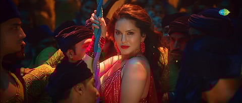 A still from the 'Madhuban' music video starring Sunny Leone.