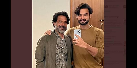 Guru Somasundaram (L) with Tovino Thomas (R). (Photo | Twitter)
