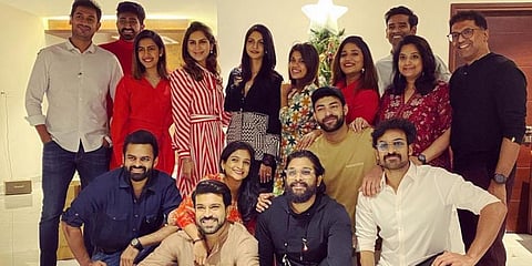 The picture of the mega cousins celebrating the festival broke the Internet. Ram Charan, Varun Tej, Sai Dharam Tej and Panja Vaisshnav Tej can be seen in the picture (Photo | Instagram, Varun Konidela