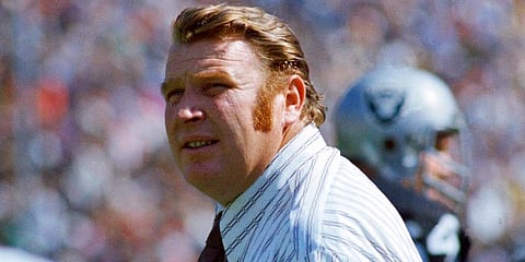 FILE - Oakland Raiders coach John Madden stands on the sideline during an NFL football game in October 1978. (Photo | AP)