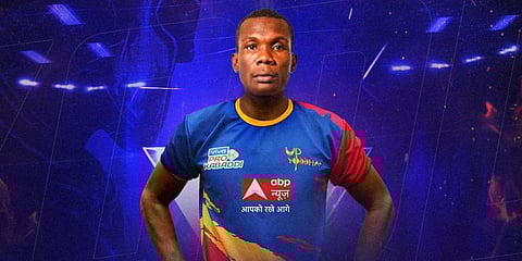 UP Yoddha raider James Namaba Kamweti (Photo| Twitter)